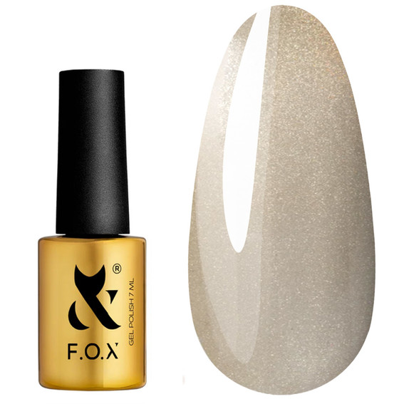 Гель-лак F.O.X Cat Eye 001 молочно-бежевый 7 мл - Фото №1