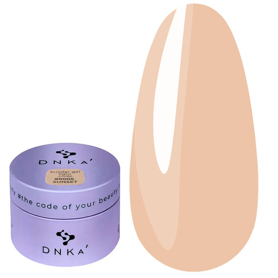 Гель для ногтей DNKa Builder Gel Light 0005 Sunset 30 мл - Фото №1