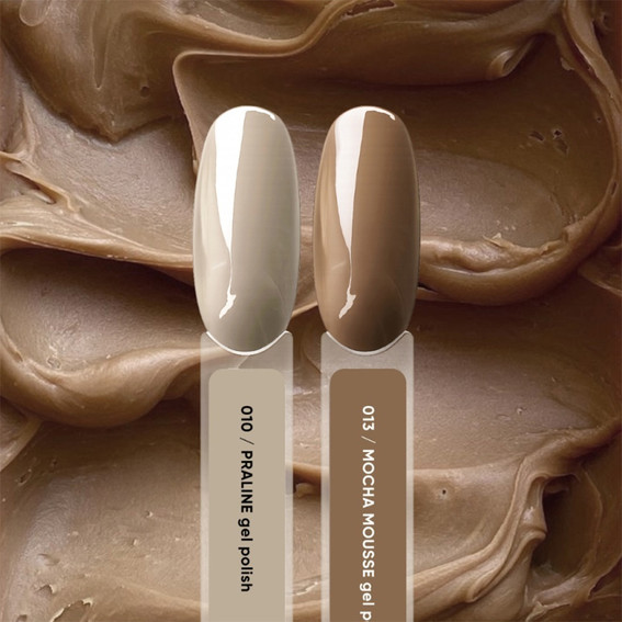 Гель-лак NAILSOFTHEDAY 013 Mocha Mousse теплый карамельно-бежевый 10 мл - Фото №3