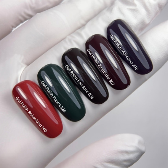 Гель-лак NAILSOFTHEDAY 296 Montana очень темный сливовый 10 мл - Фото №4