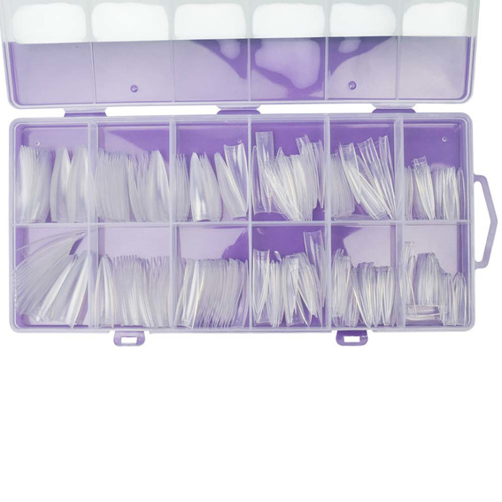 Гелевые типсы TUFI profi Half Cover Soft Gel Tips Стилет Прозрачные 240 шт (0326343) - Фото №6