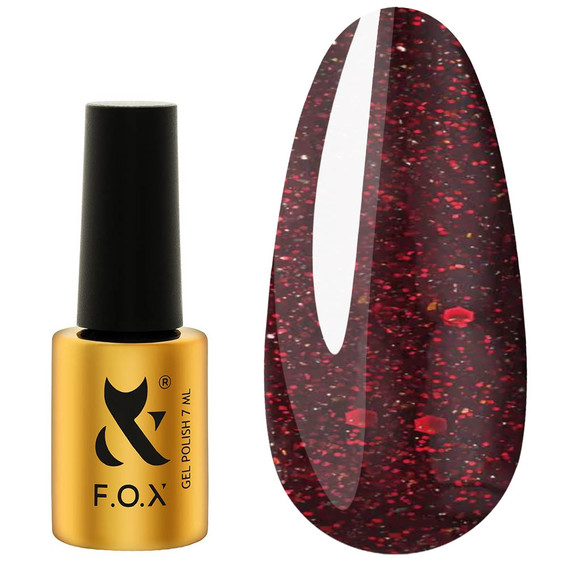 Гель-лак FOX Moulin Rouge 005 темно-красный светоотражающий 7 мл - Фото №1