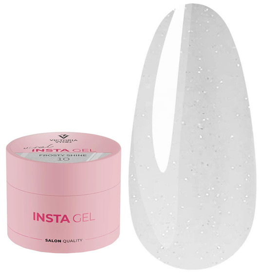 Самовыравнивающийся гель для наращивания INSTA GEL VICTORIA VYNN 10 Frosty Shine 40 мл - Фото №1