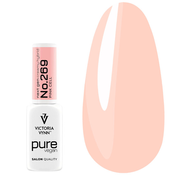 Гель-лак PURE VEGAN CREAMY HYBRID VICTORIA VYNN 269 Pink Cell 8 мл - Фото №1