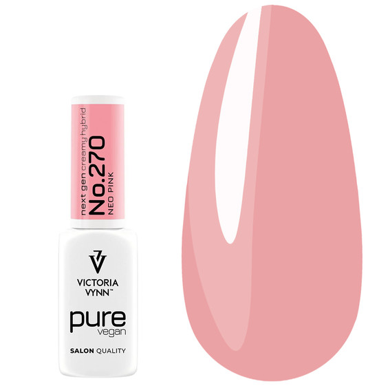 Гель-лак PURE VEGAN CREAMY HYBRID VICTORIA VYNN 270 Neo Pink 8 мл - Фото №1