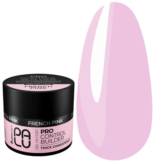 Гель для наращивания PALU PRO CONTROL BUILDER GEL FRENCH PINK 45 г - Фото №1