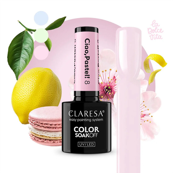 Гель-лак Claresa Ciao,Pastel! 8 светло-розовый 5 мл - Фото №4
