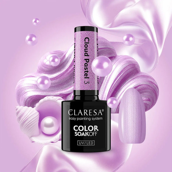 Гель-лак Claresa Cloud Pastel 3 перламутровый фиолетовый 5 мл - Фото №3