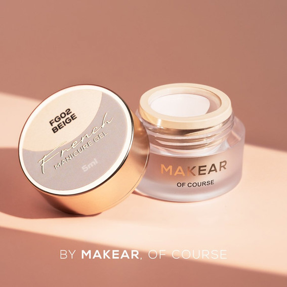 Гель-краска Makear French Manicure Gel FG02 Beige 5 мл - Фото №2
