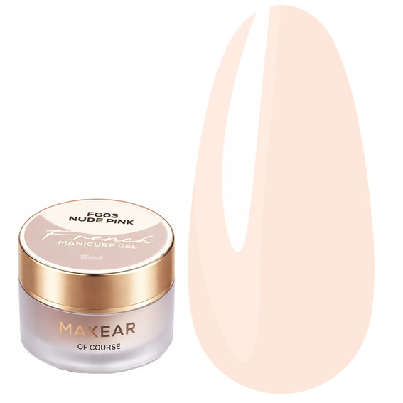Гель-краска Makear French Manicure Gel FG03 Nude Pink 5 мл - Фото №1