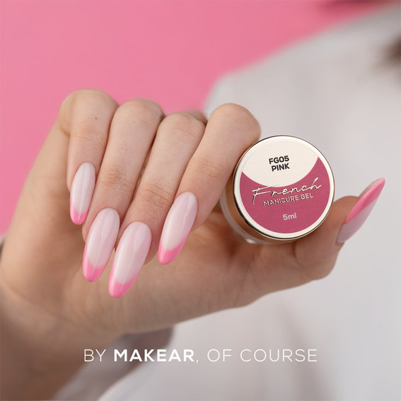 Гель-краска Makear French Manicure Gel FG05 Pink 5 мл - Фото №4