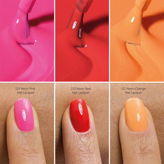 Классический лак для ногтей Semilac Nail Lacquer 119 Neon Pink 9 мл - Фото №4