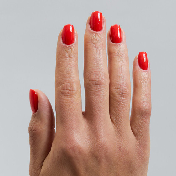 Классический лак для ногтей Semilac Nail Lacquer 120 Neon Red 9 мл - Фото №4