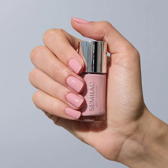 Classic nail polish Semilac Nail Lacquer 106 Pinkognito 9 ml - Фото №4