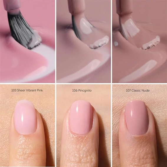 Классический лак для ногтей Semilac Nail Lacquer 107 Nude 9 мл - Фото №5