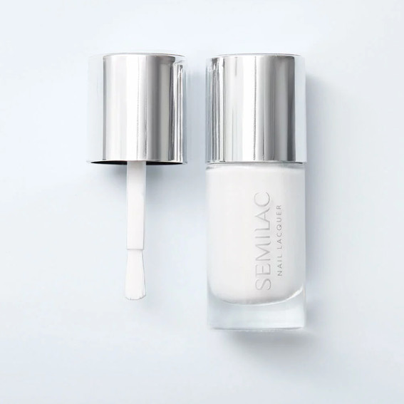 Classic nail polish Semilac Nail Lacquer 108 Classic White 9 ml - Фото №2