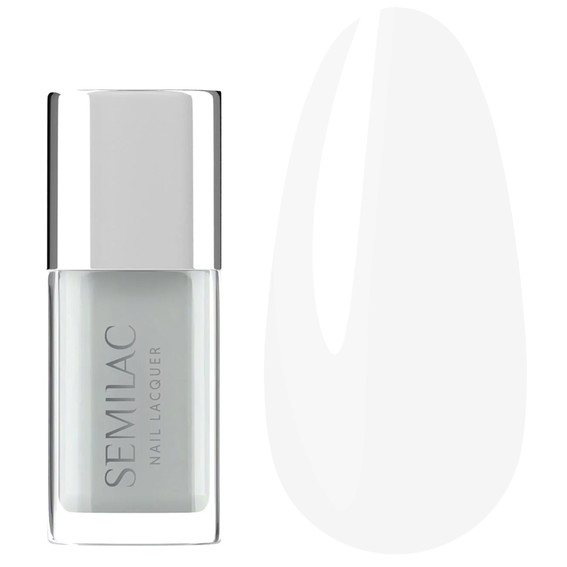 Classic nail polish Semilac Nail Lacquer 108 Classic White 9 ml - Фото №1