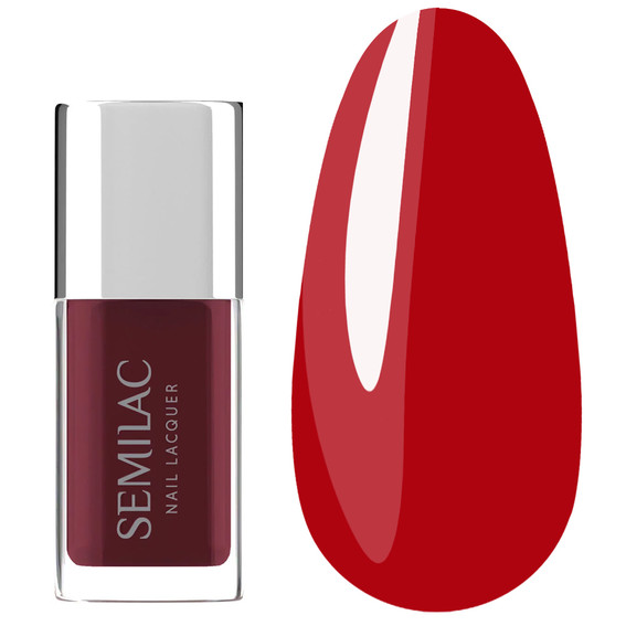 Classic nail polish Semilac Nail Lacquer 110 Classic Red 9 ml - Фото №1