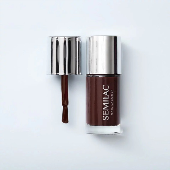Classic nail polish Semilac Nail Lacquer 111 Espresso 9 ml - Фото №2