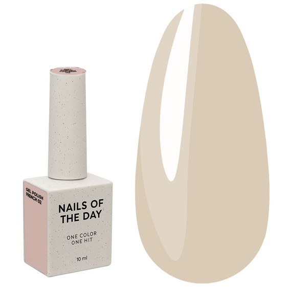 Гель-лак NAILSOFTHEDAY French Gel Polish 02 бежево-нюдовый 10 мл - Фото №1