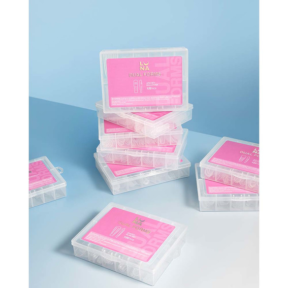 Upper forms Lunamoon Dual Nail Forms Short Classic Square (120 pcs) - Фото №5