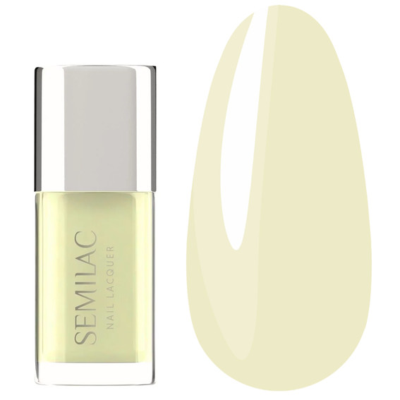 Классический лак для ногтей Semilac Nail Lacquer 122 Butter Yellow 9 мл - Фото №1