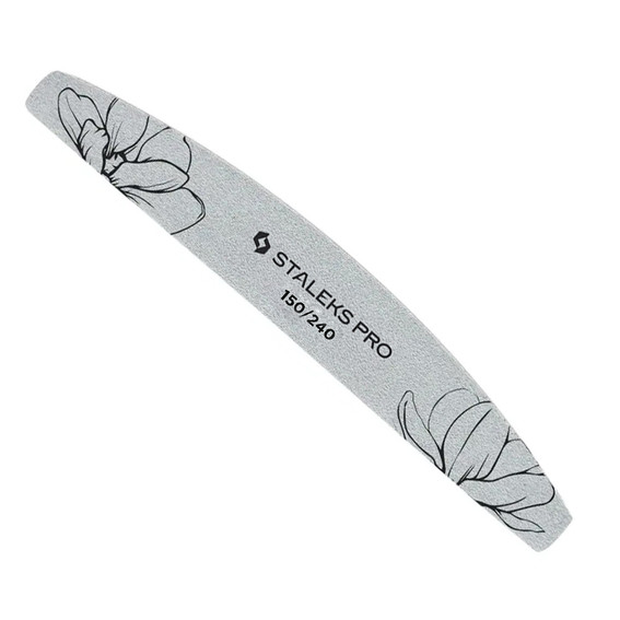 Mineral nail file crescent Staleks EXPERT 40 150/240 grit - Фото №1