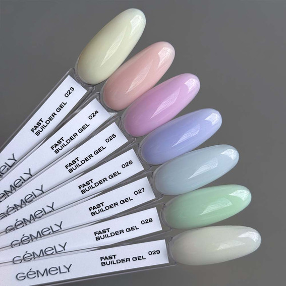 Гель для наращивания GEMELY Fast Builder Gel 25 розово-лиловый 30 мл (7704463) - Фото №4