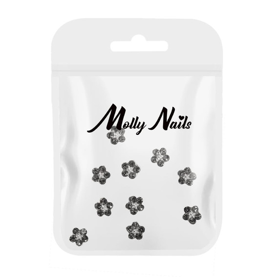 Nail art Molly Nails K1126 3D flowers 10 pcs - Фото №1