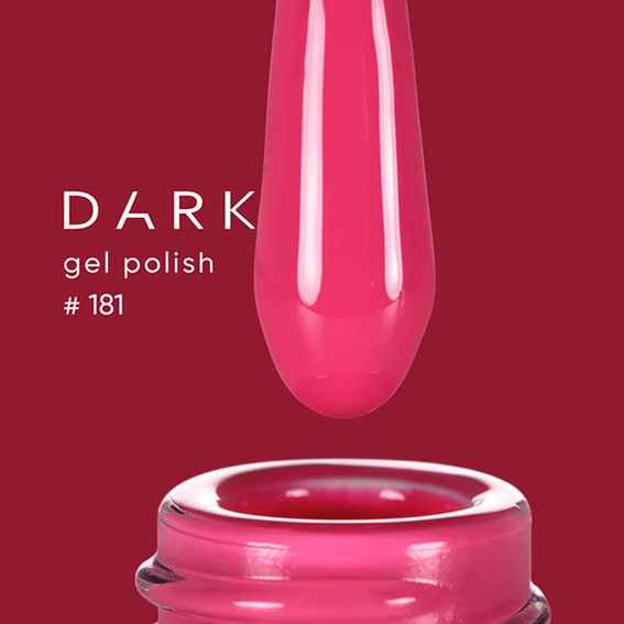 Гель-лак DARK New collection 181 ягодно-малиновый 6 мл - Фото №2