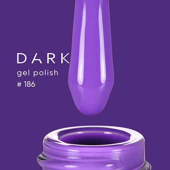 Гель-лак DARK New collection 186 фиолетовый 6 мл - Фото №2