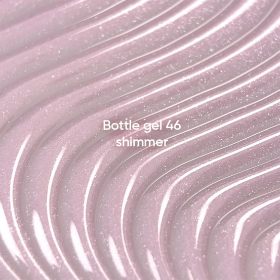 Гель NAILSOFTHEDAY Bottle gel 46 светло-розовый с шиммером 10 мл - Фото №2