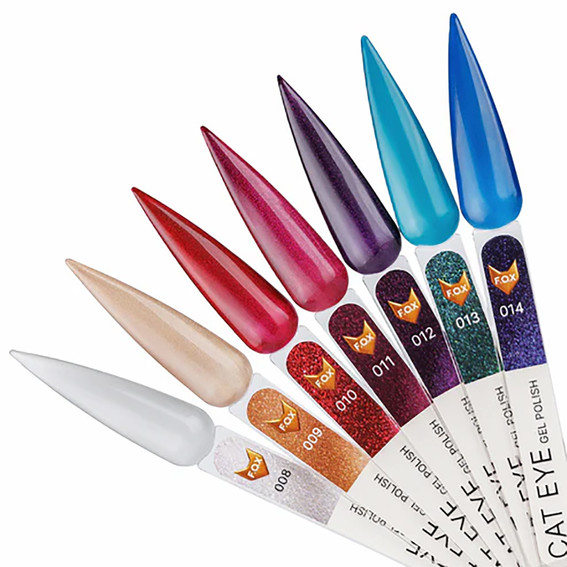 Гель-лак FOX Cat Eye 014 синий 7 мл - Фото №2