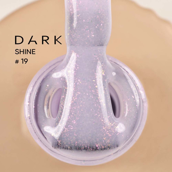 База DARK Pro Base Shine 19 сиреневая с розовым шиммером 15 мл - Фото №2