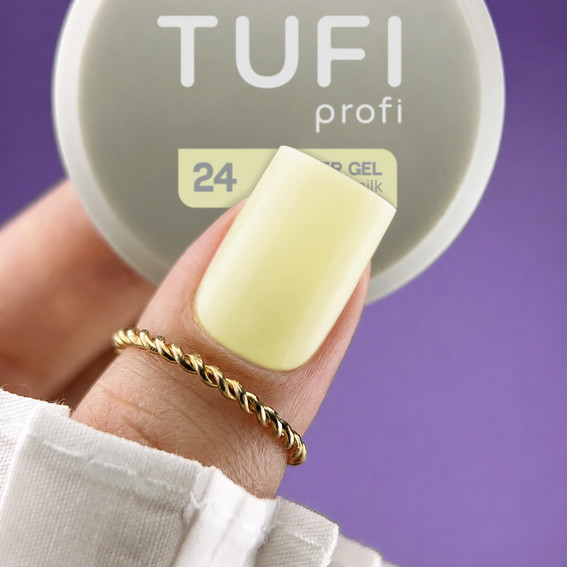 Гель для наращивания TUFI profi Builder Gel UV/LED 24 Buttermilk 30 мл (0334455) - Фото №6