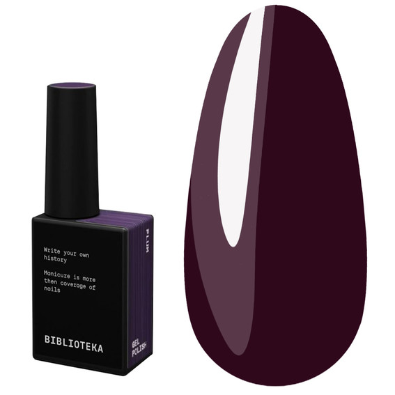Гель-лак BIBLIOTEKA WARM LAYERS 21 Plum сливовый 10 мл - Фото №1