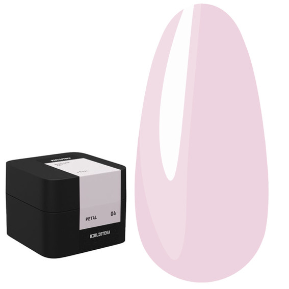 Гель для наращивания BIBLIOTEKA Builder gel 04 Petal нежно-розовый 30 мл - Фото №1