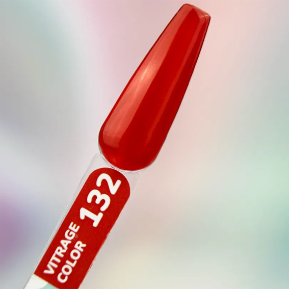 Гель-лак YOUARECUTE Color 132 ярко-красный витражный 5 мл (993-4766-1326) - Фото №3