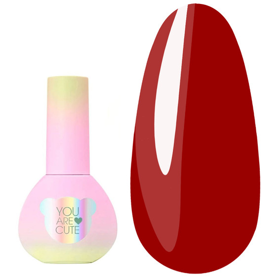 Гель-лак YOUARECUTE Color 132 ярко-красный витражный 5 мл (993-4766-1326) - Фото №1