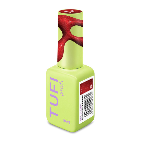 Гель-лак TUFI profi REDLINE 11 Ruby Рубиновый с шиммером 10 мл (0335508) - Фото №2