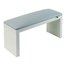 Подлокотник ECOSTAND Wood серый на белых ножках 320х160х110 мм - Фото №2