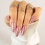 Гель-лак MAKEAR Diamond S55 прозрачный с фиолетовыми блесткам 8 мл - Фото №3
