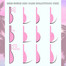 Валики OKO для ламинирования ресниц Hollywood Pink 3 пары (M, L, XL) - Фото №3