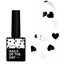 Топ NAILSOFTHEDAY Kupidon top 06 с черными и голографическими сердцами без липкого слоя 10 мл - Фото №1
