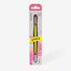 Manicure spatula Staleks Gummy with yellow silicone handle UNIQ 10 TYPE 1 (wide round pusher + narrow round pusher) - Фото №3