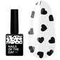 Топ NAILSOFTHEDAY Kupidon top 03 с черными сердечками без липкого слоя 10 мл