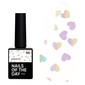 Топ NAILSOFTHEDAY Kupidon top 04 с голографическими сердцами без липкого слоя 10 мл