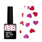 Топ NAILSOFTHEDAY Kupidon top 05 с красными и розовыми сердечками без липкого слоя 10 мл