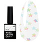 Топ NAILSOFTHEDAY Party top 04 прозрачный с голографическими звездами 10 мл