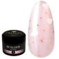 Гель для наращивания Crystal Builder Gel KISS 2 розовый с светло-розовыми сердечками 15 мл